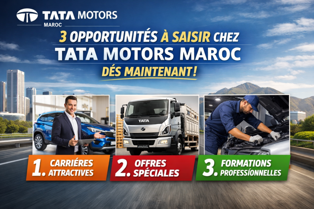 3 opportunités à saisir chez Tata Motors Maroc dès maintenant