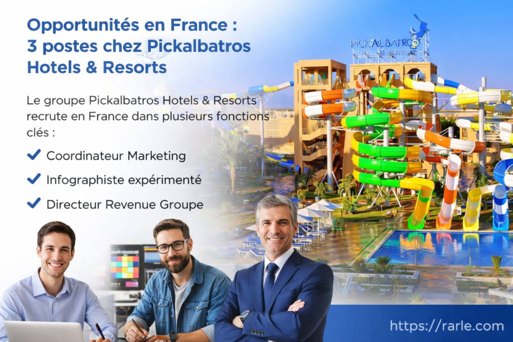 3 postes ouverts chez Pickalbatros Hotels & Resorts