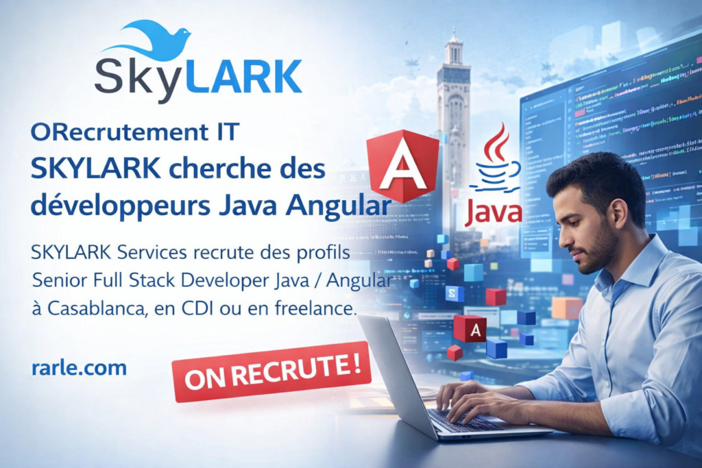 Recrutement IT, SKYLARK cherche des développeurs Java Angular